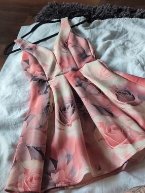 Windsor Dresses | Windsor Larissa Bow Strap Sequin Formal Mini Dress | Color: Pink | Size: Xs | Kreyham's Closet